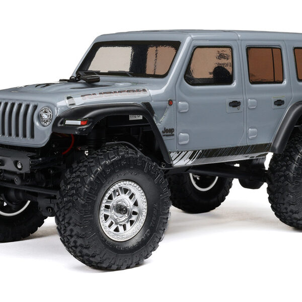 Axial 1/24 SCX24 Jeep Wrangler JLU 4WD Rock Crawler Brushed RTR (Grey) - immagine 2