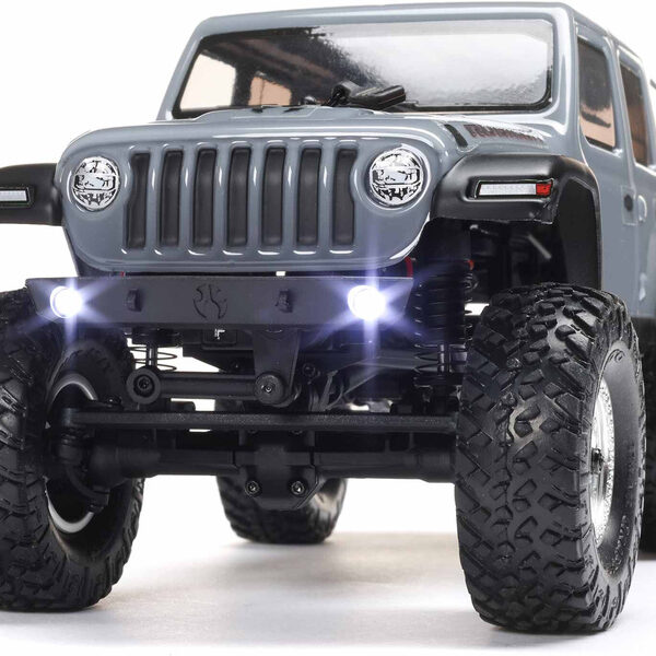 Axial 1/24 SCX24 Jeep Wrangler JLU 4WD Rock Crawler Brushed RTR (Grey) - immagine 9