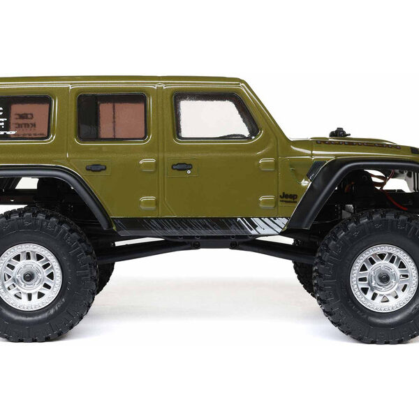 Axial 1/24 SCX24 Jeep Wrangler JLU 4WD Rock Crawler Brushed RTR (Green) - immagine 8