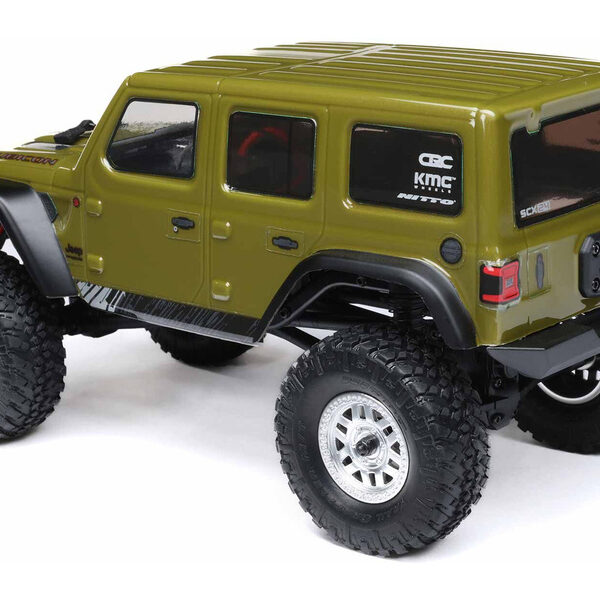 Axial 1/24 SCX24 Jeep Wrangler JLU 4WD Rock Crawler Brushed RTR (Green) - immagine 11