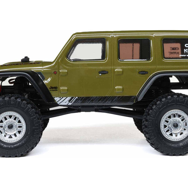 Axial 1/24 SCX24 Jeep Wrangler JLU 4WD Rock Crawler Brushed RTR (Green) - immagine 12