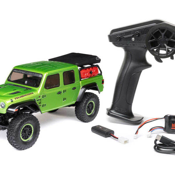 Axial 1/24 SCX24 Jeep Gladiator 4WD Rock Crawler Brushed RTR (Green) - immagine 2